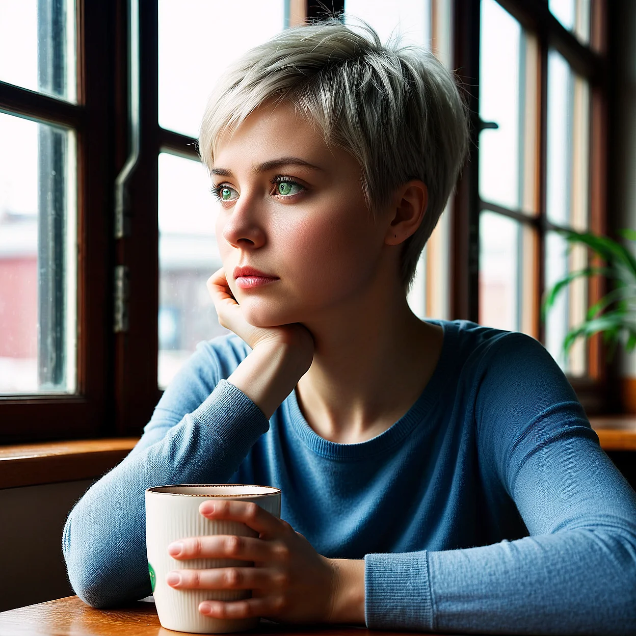 Aino Virtanen — image 3/5, Gentle AI character on HoneyChat