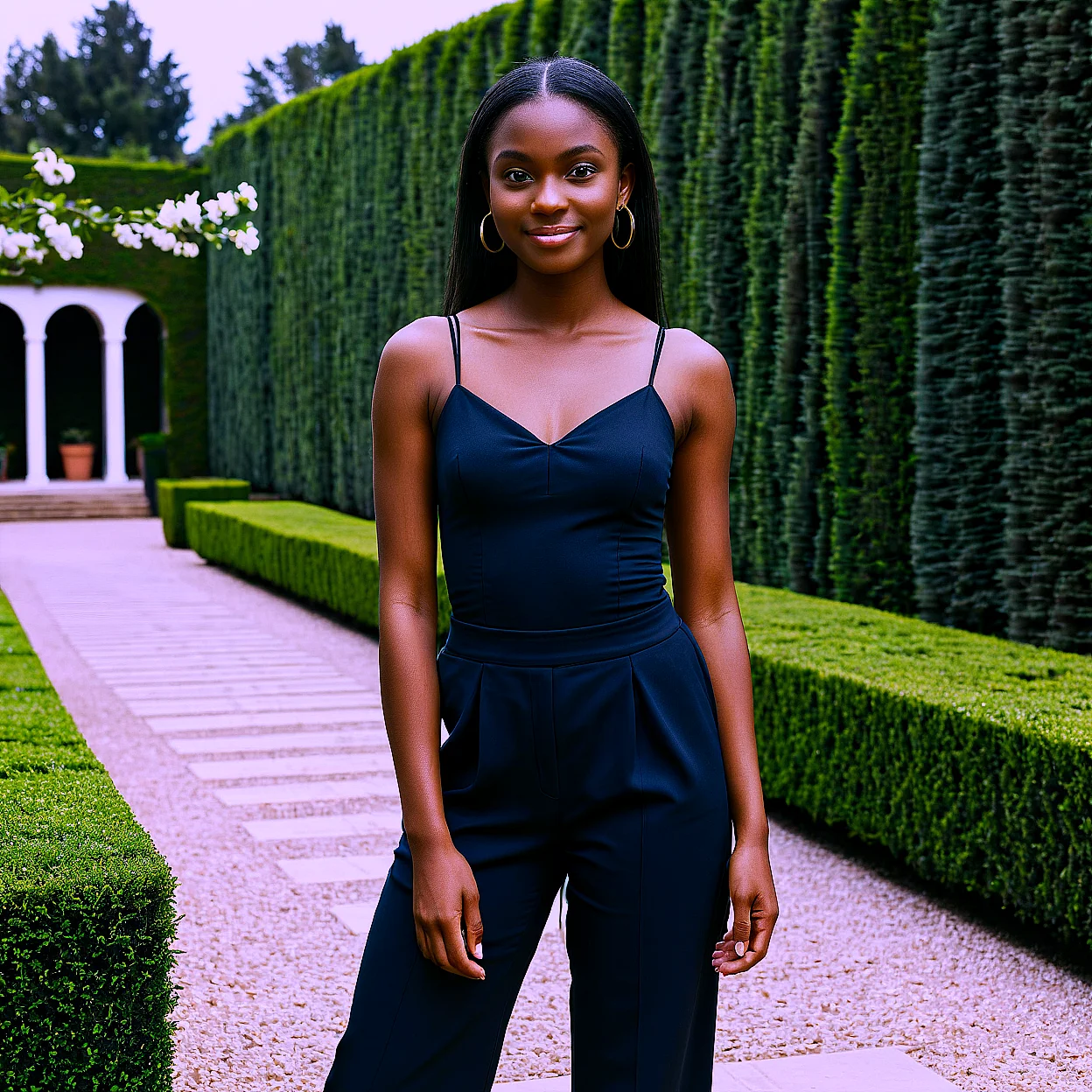Amina Okoye — image 5/5, Confident AI character on HoneyChat