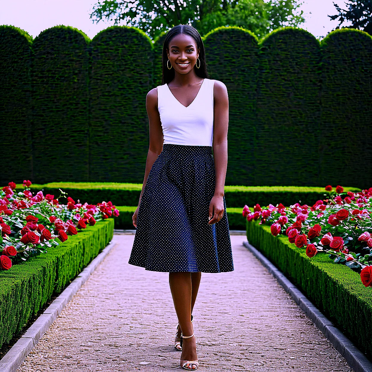 Amina Okoye — image 5/5, Confident AI character on HoneyChat