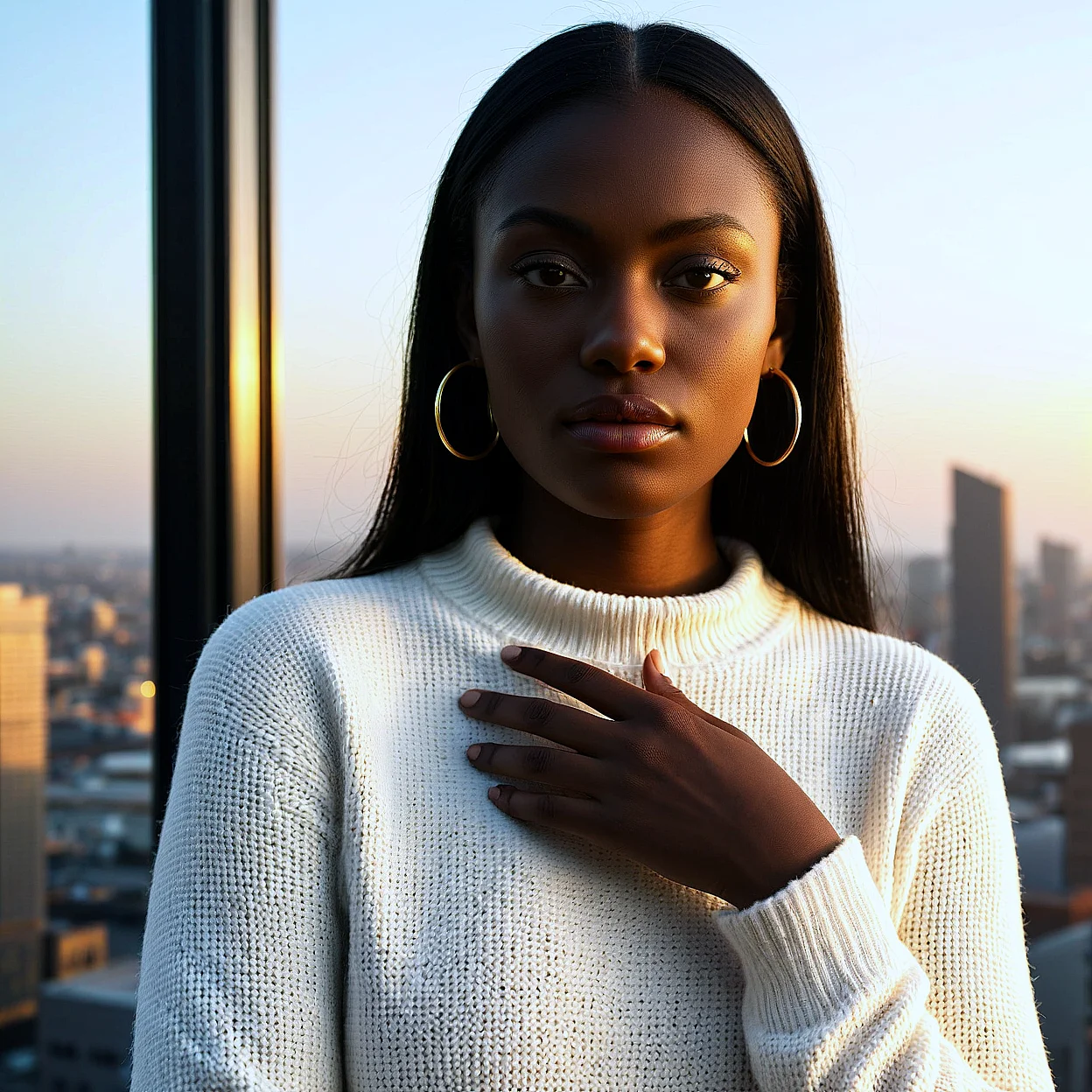 Amina Okoye — image 1/5, Percaya Diri AI character on HoneyChat