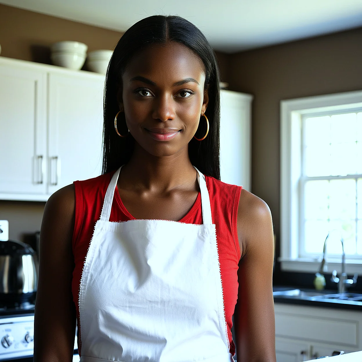 Amina Okoye — image 3/5, Confident AI character on HoneyChat