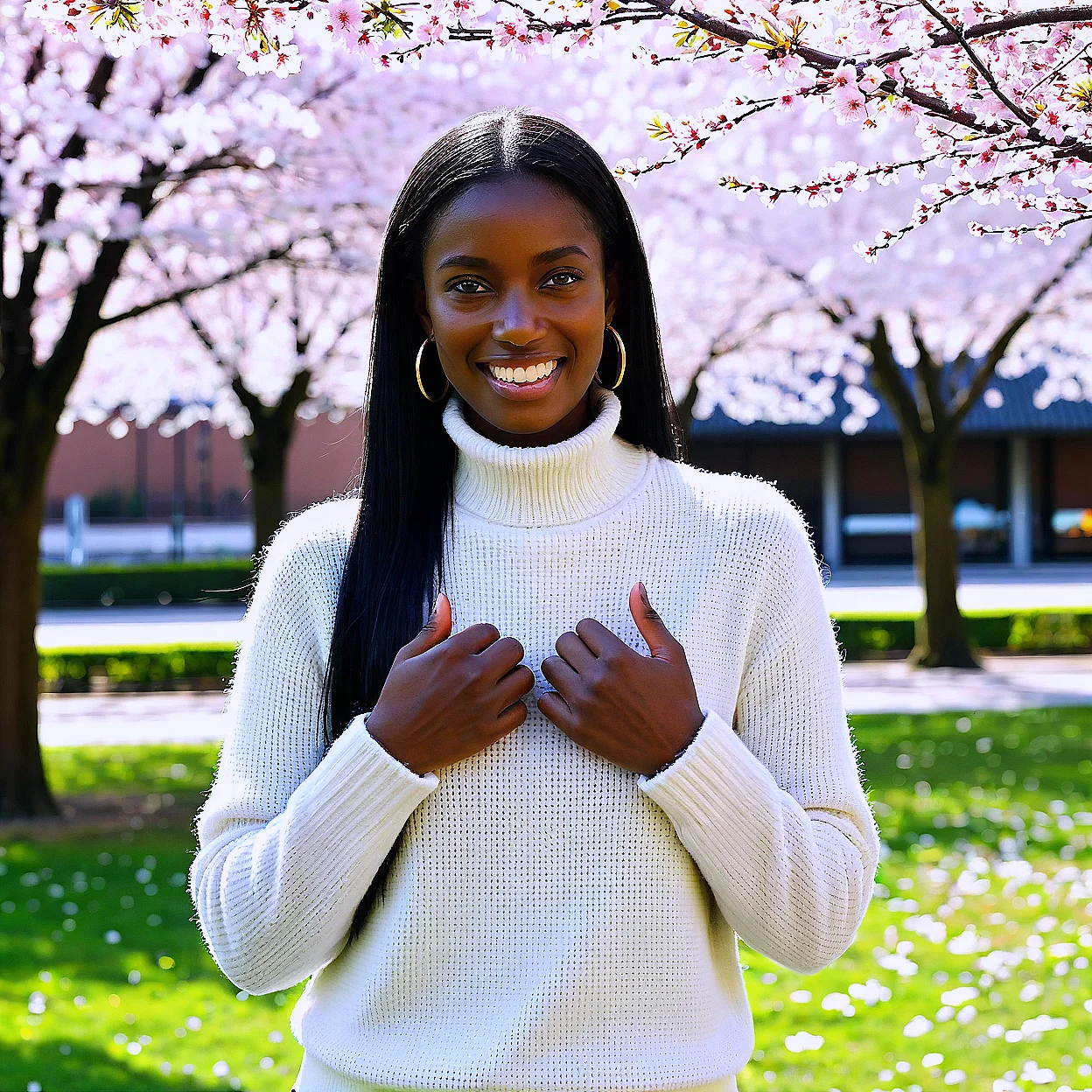 Amina Okoye — image 4/5, Confident AI character on HoneyChat