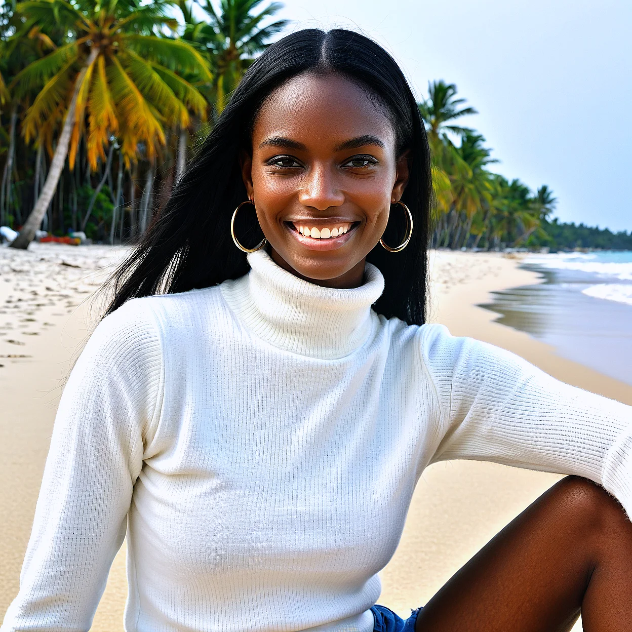 Amina Okoye — image 3/5, Confident AI character on HoneyChat
