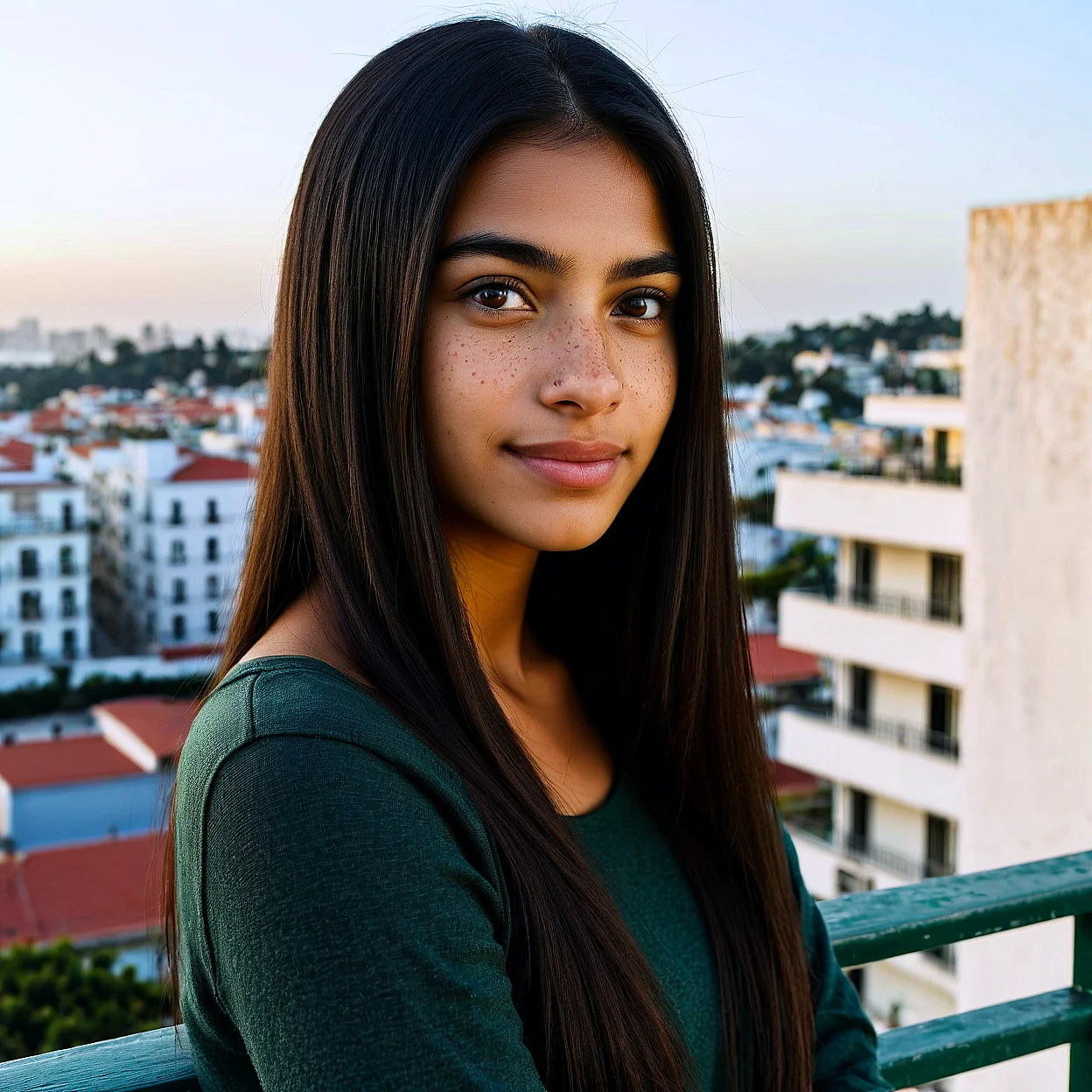 Aurora Ferreira — image 5/5, 장난스러운 AI character on HoneyChat