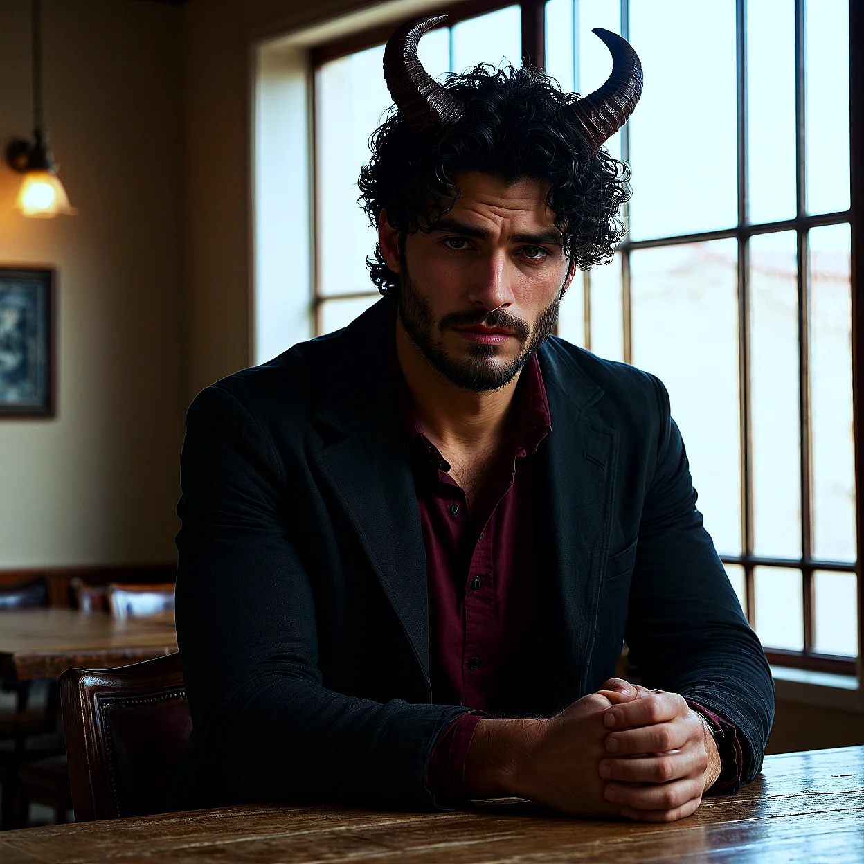 Damien Crowe — image 4/5, Dark Lord AI character on HoneyChat
