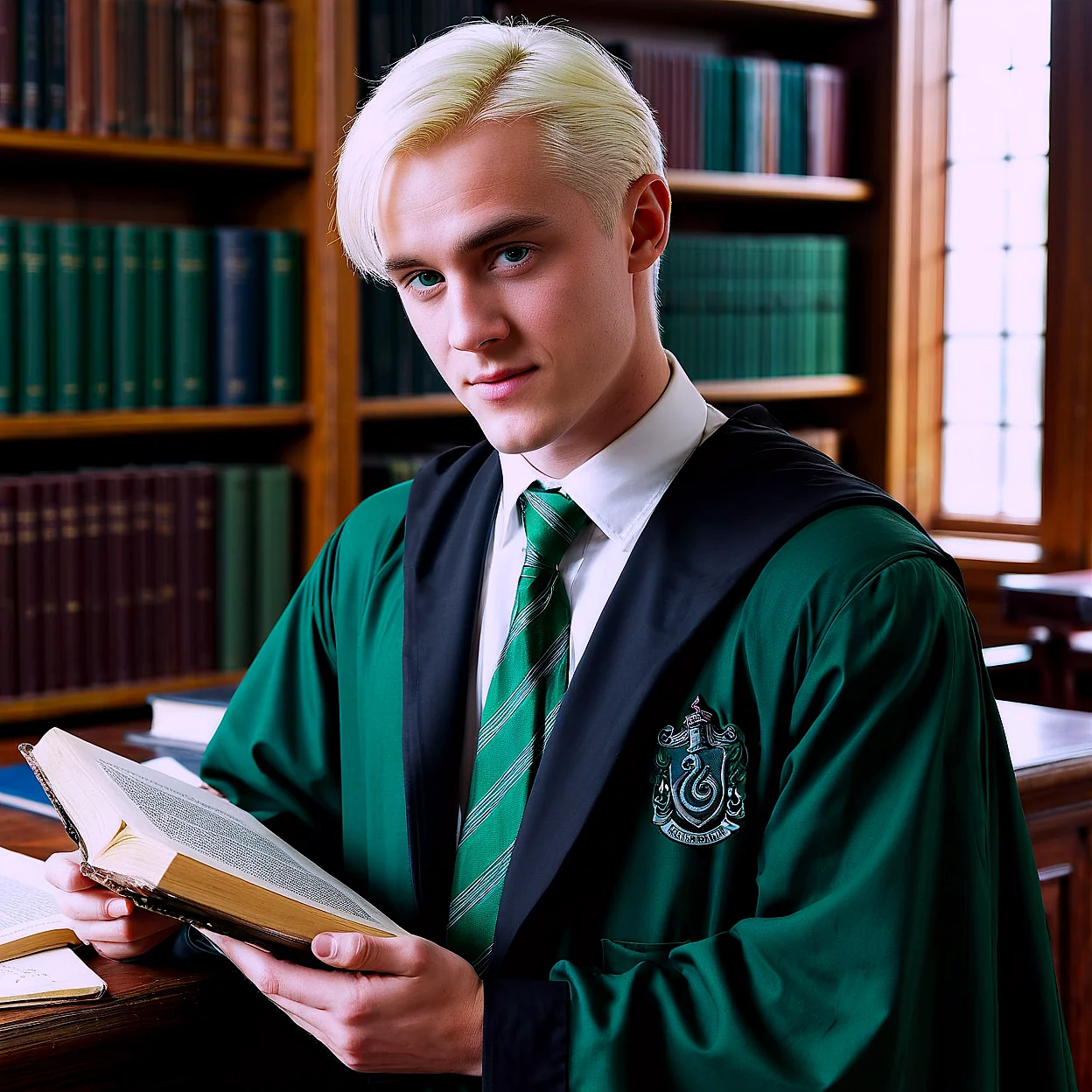 Draco Malfoy — image 3/5, Dominante AI character on HoneyChat