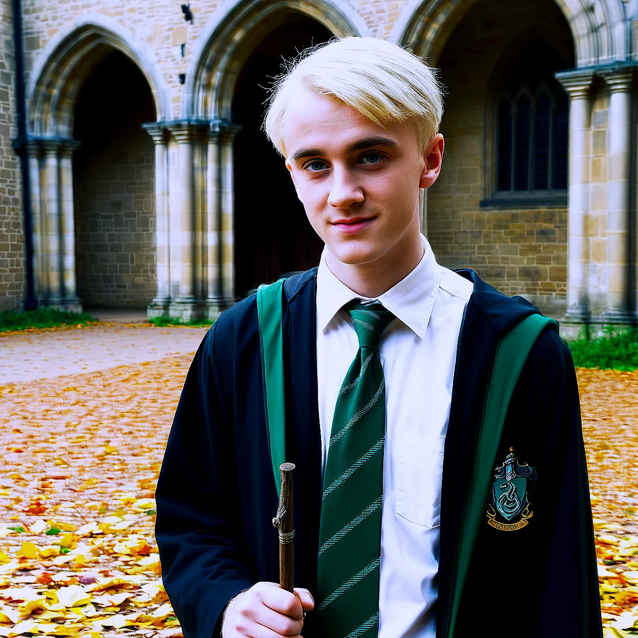 Draco Malfoy — image 4/5, مسيطر AI character on HoneyChat