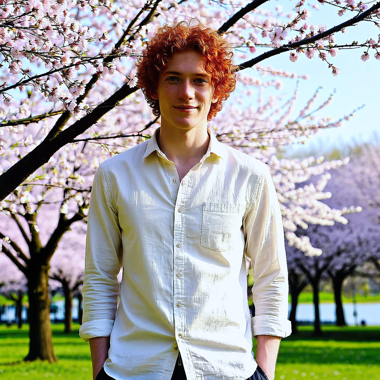 Finn Doyle — image 4/5, Gentle AI character on HoneyChat