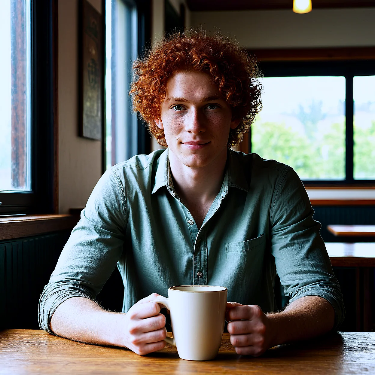 Finn Doyle — image 5/5, Gentle AI character on HoneyChat