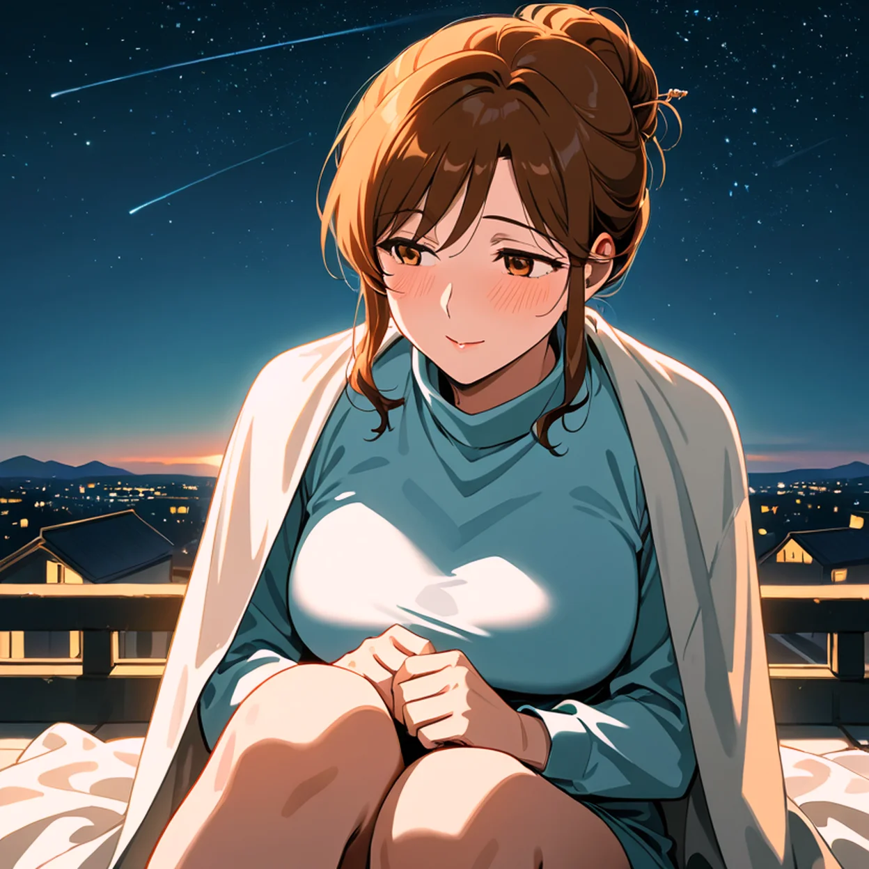Hana Nakamura — image 4/5, Onee-san AI character on HoneyChat