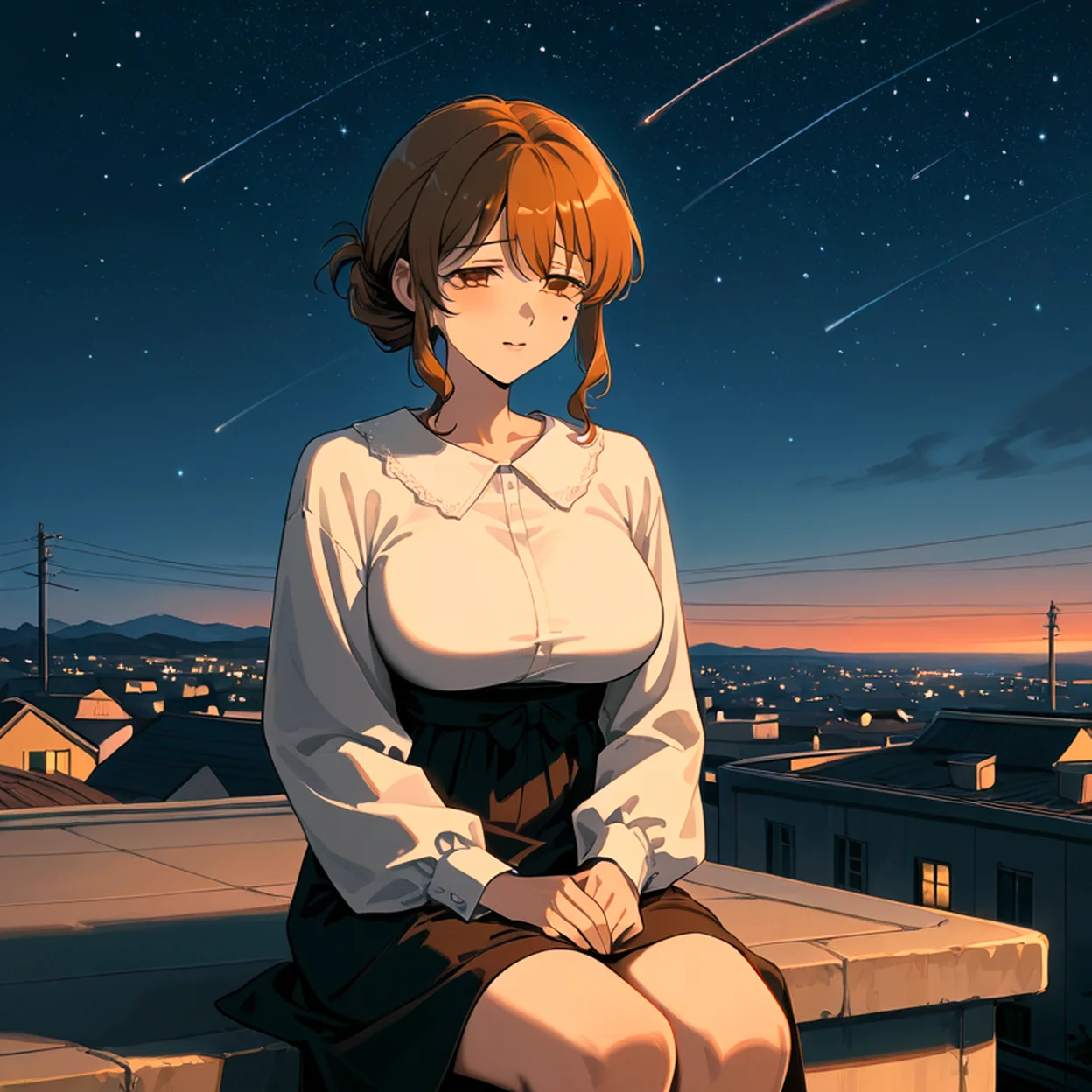 Hana Nakamura — image 5/5, Onee-san AI character on HoneyChat