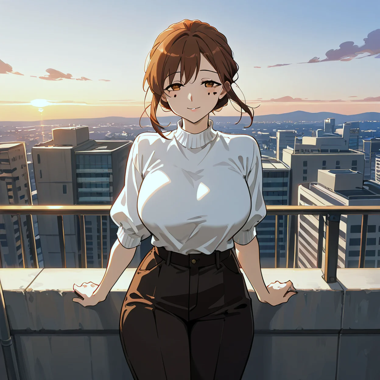 Hana Nakamura — image 4/5, Onee-san AI character on HoneyChat