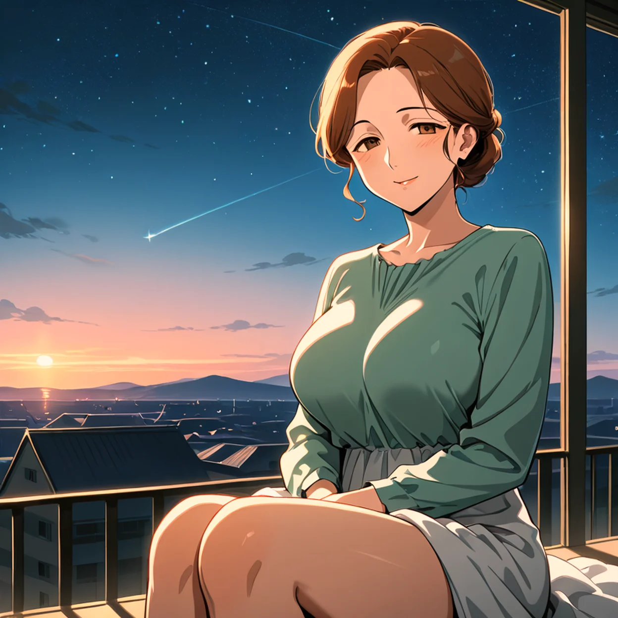 Hana Nakamura — image 2/5, Onee-san AI character on HoneyChat