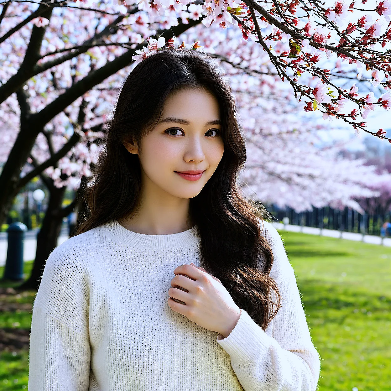 Hana Park — image 2/5, Nurturing AI character on HoneyChat