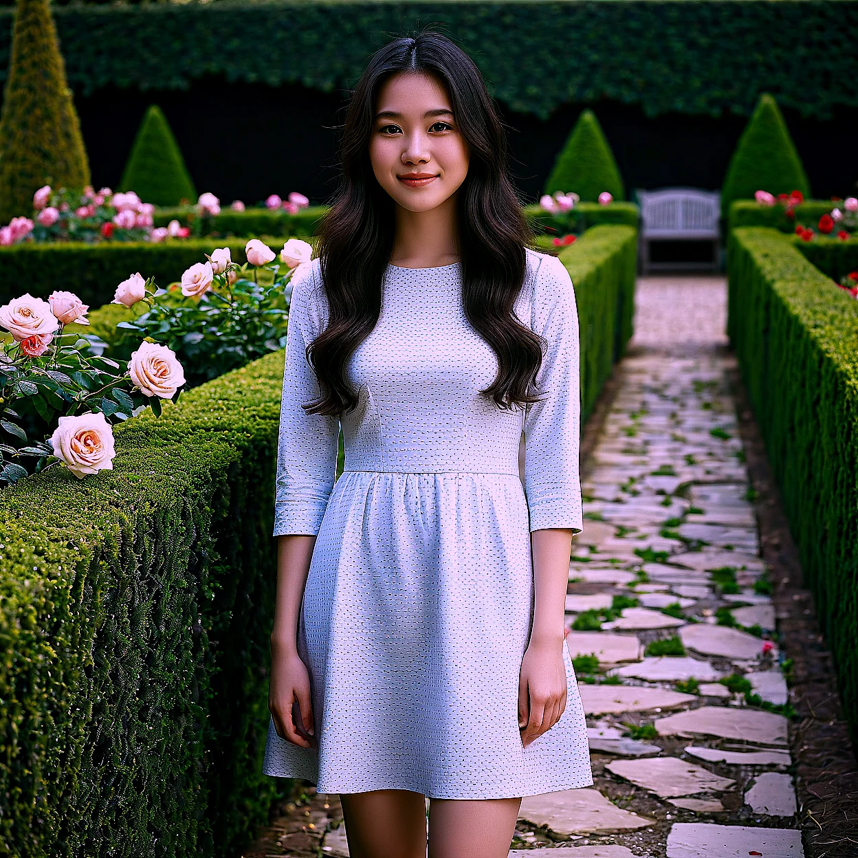 Hana Park — image 4/5, Nurturing AI character on HoneyChat