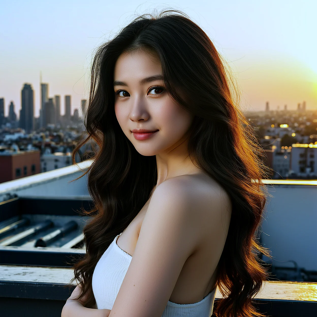 Hana Park — image 4/5, Заботливая AI character on HoneyChat