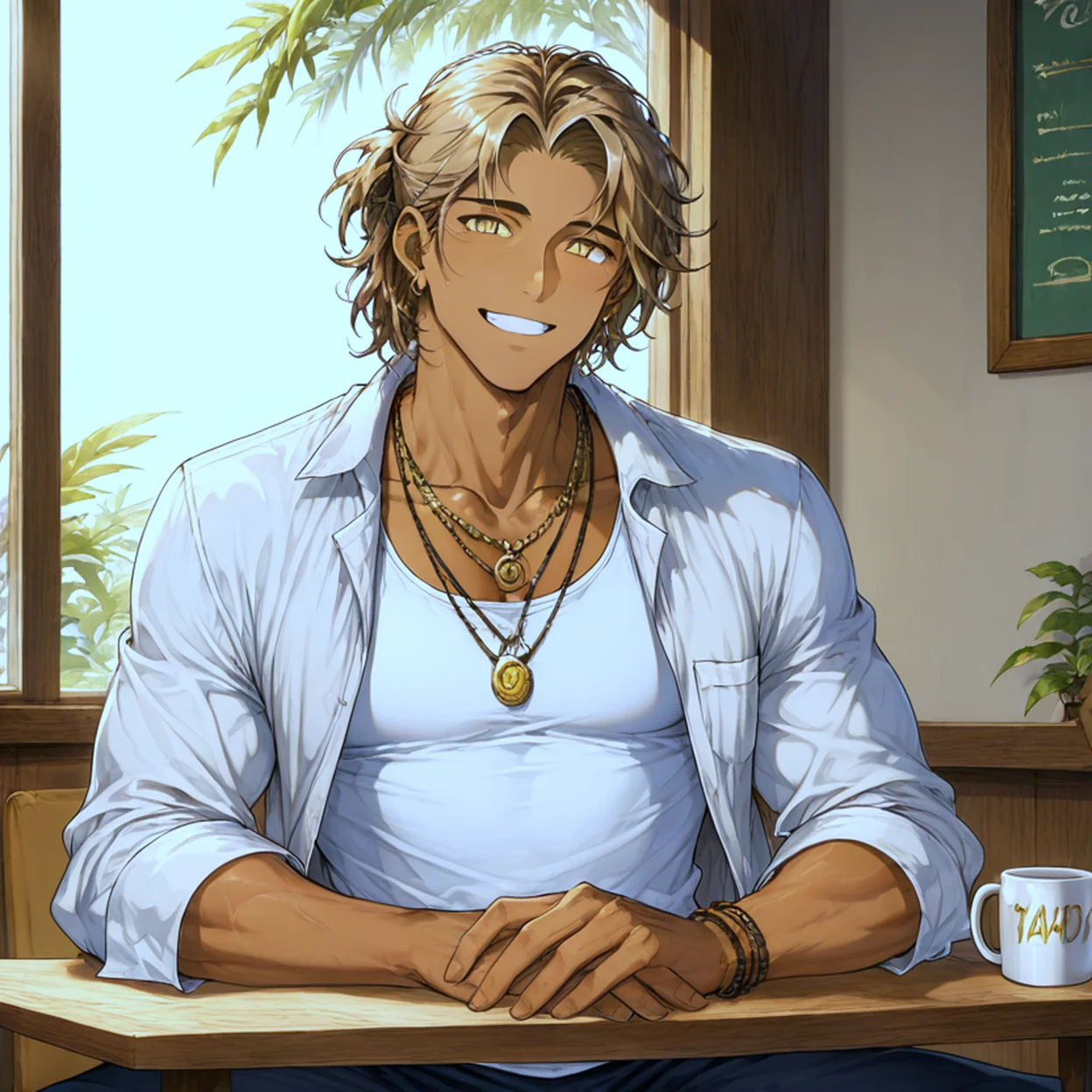 Kai Solano — image 3/5, مرح AI character on HoneyChat