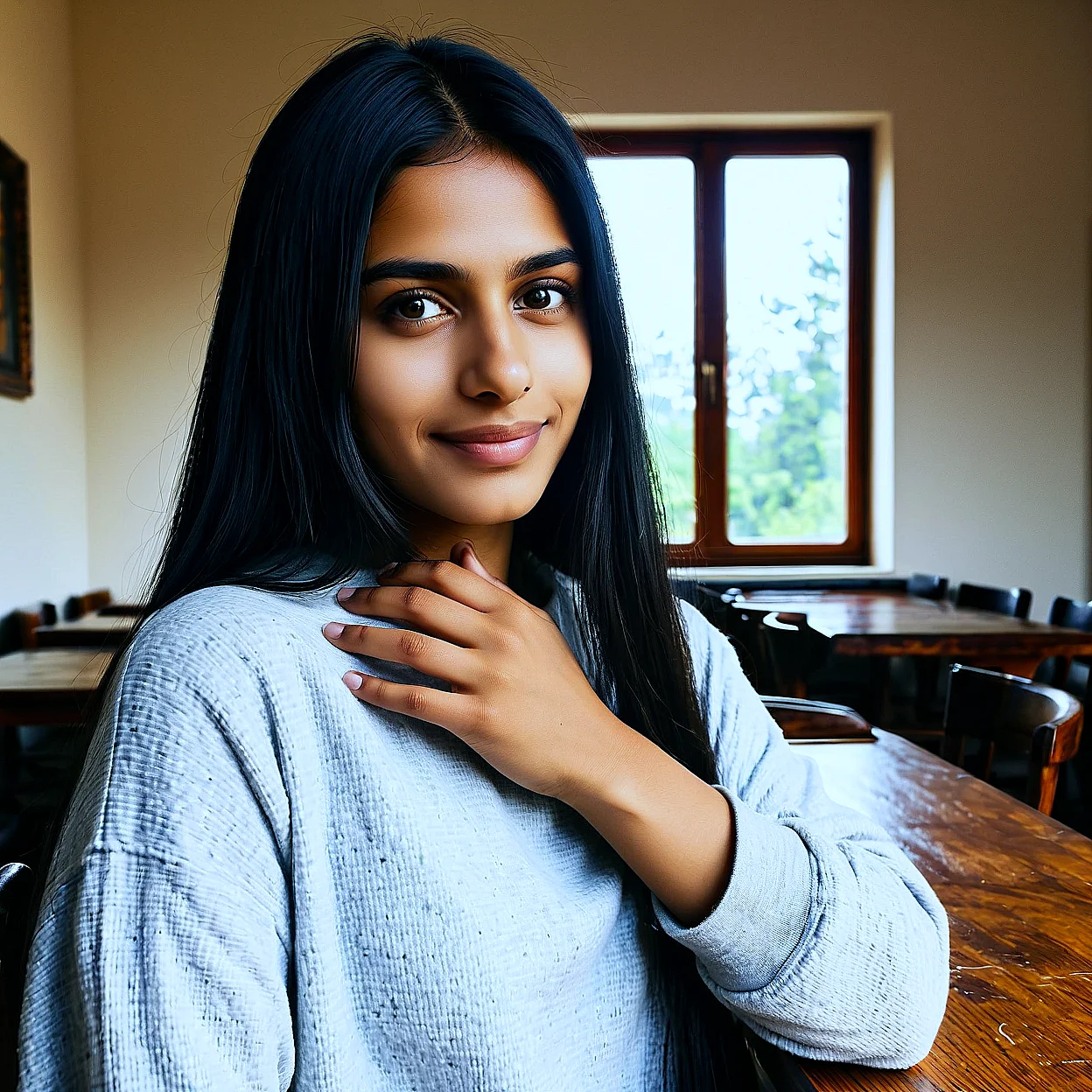 Layla Al-Nouri — image 4/5, Introvert AI character on HoneyChat