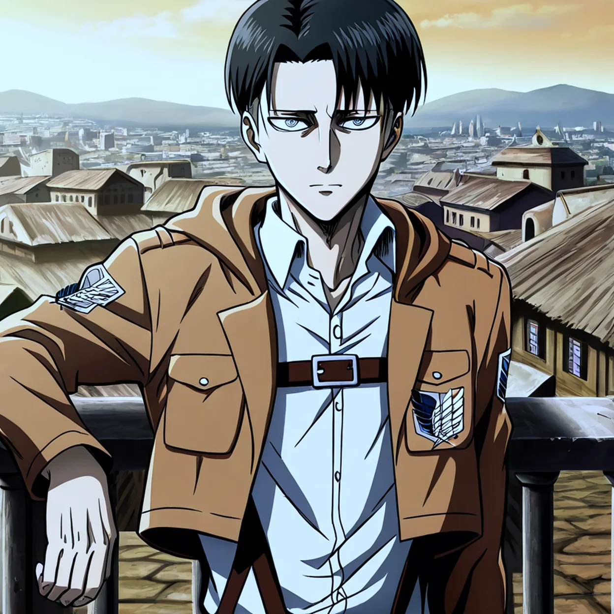 Levi Ackerman — image 3/5, Kuudere AI character on HoneyChat