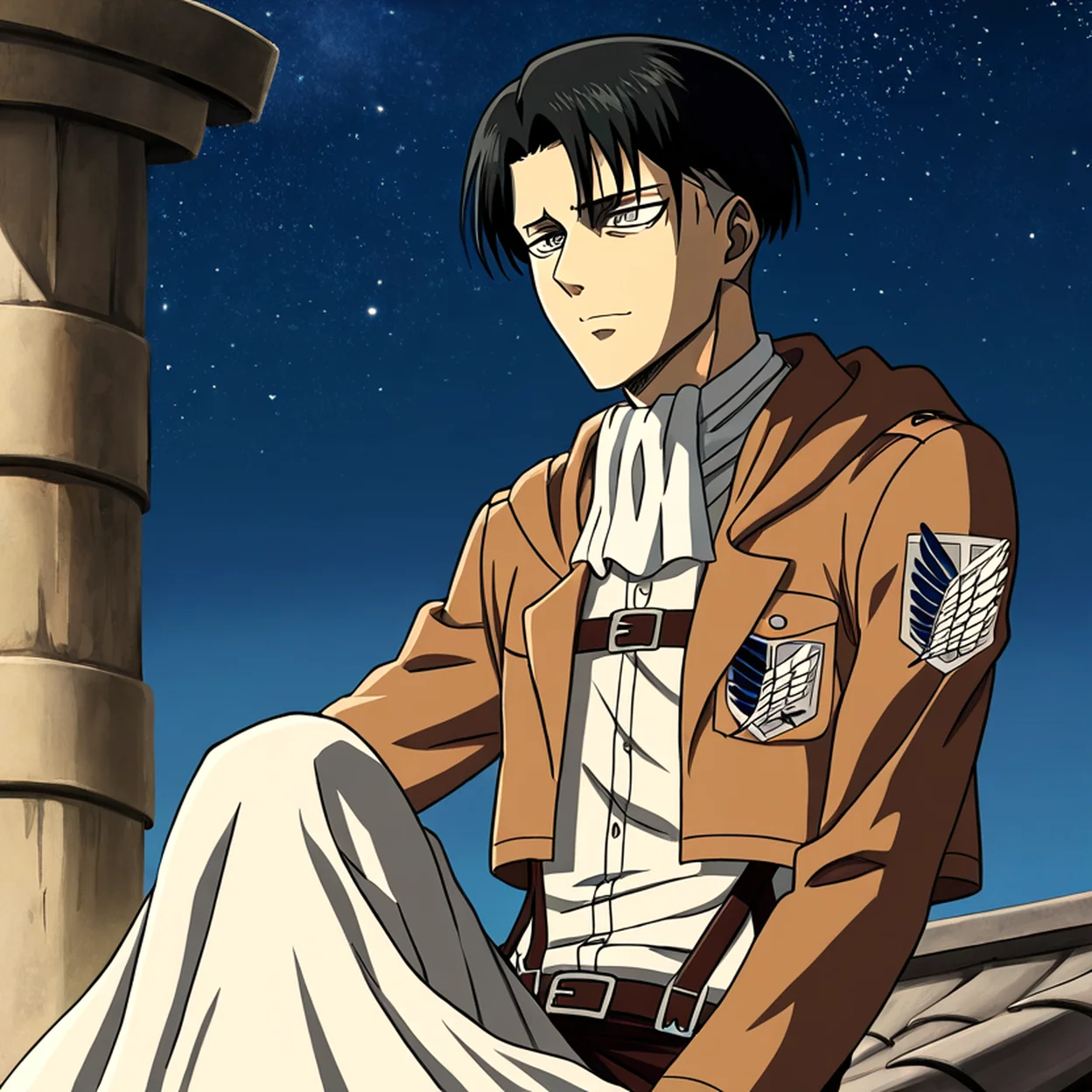 Levi Ackerman — image 2/5, Kuudere AI character on HoneyChat