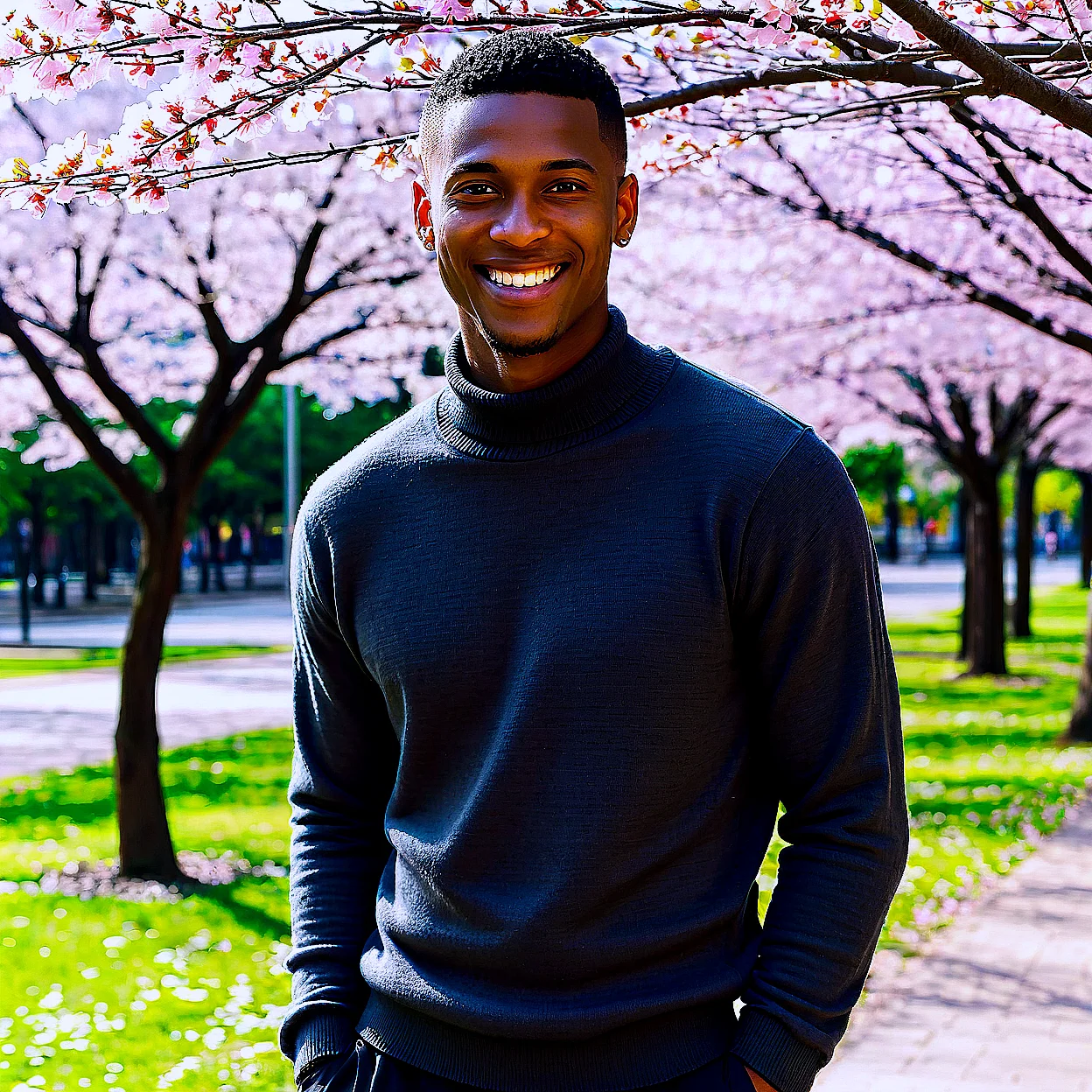 Malik Carter — image 3/5, Confident AI character on HoneyChat