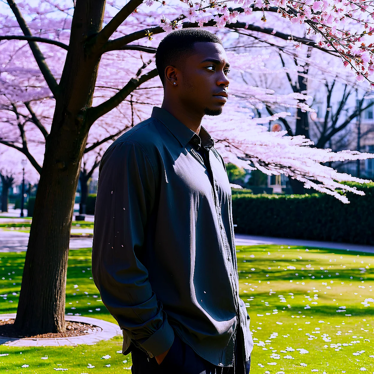 Malik Carter — image 3/5, Confident AI character on HoneyChat