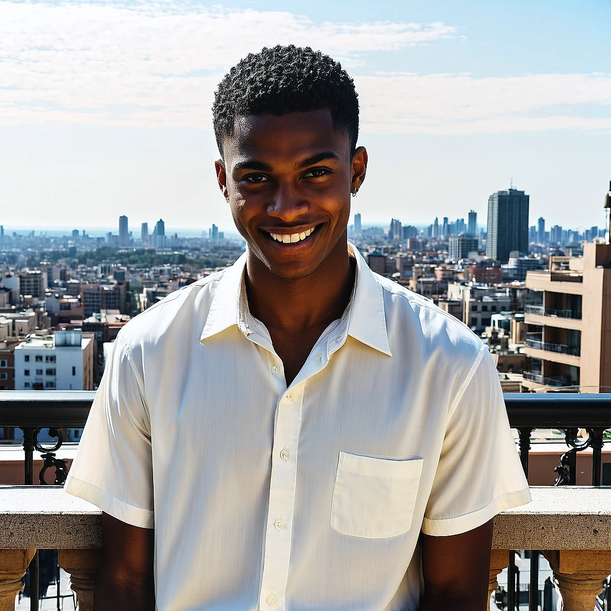 Malik Carter — image 4/5, Confident AI character on HoneyChat