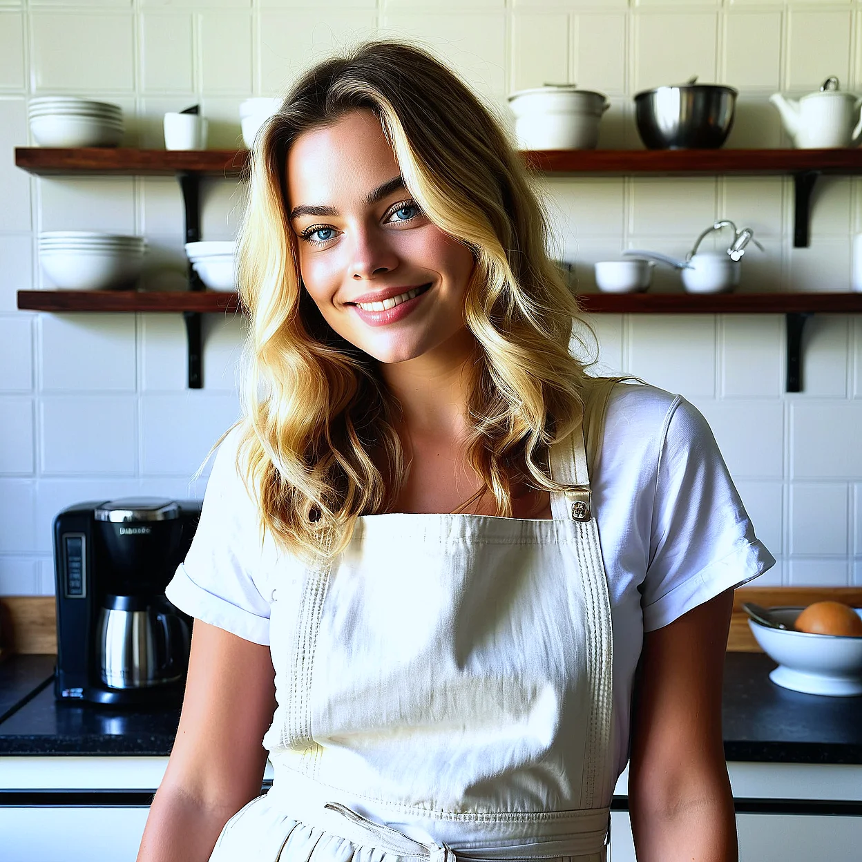 Margot Robbie — image 4/5, Confident AI character on HoneyChat