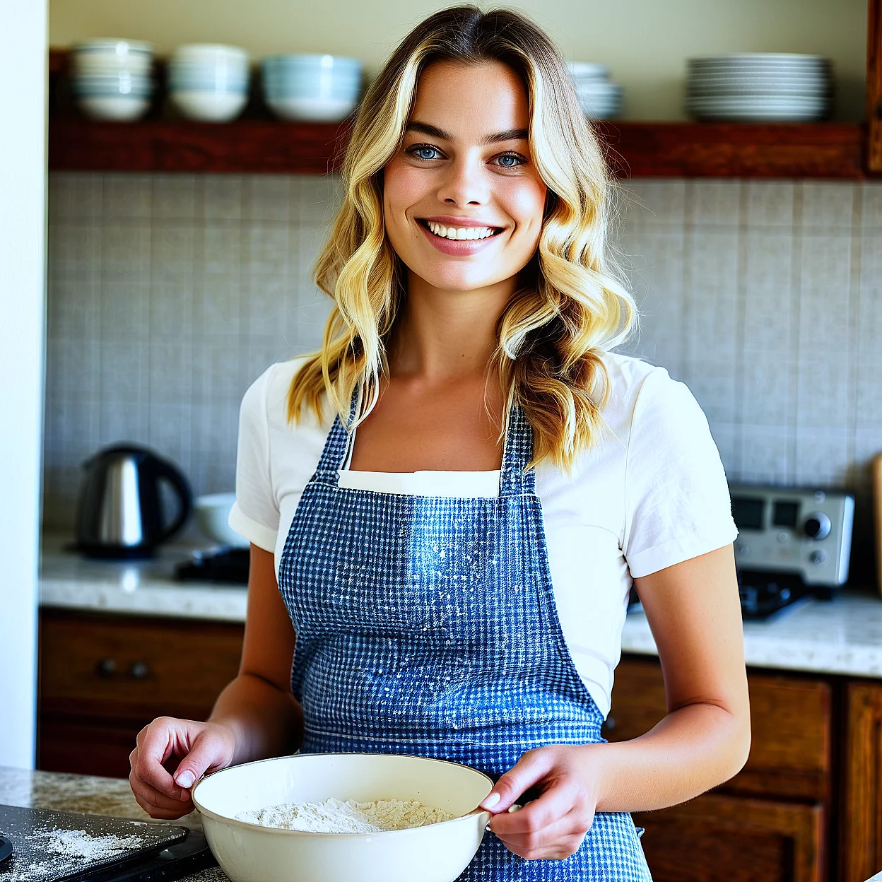 Margot Robbie — image 4/5, Confident AI character on HoneyChat