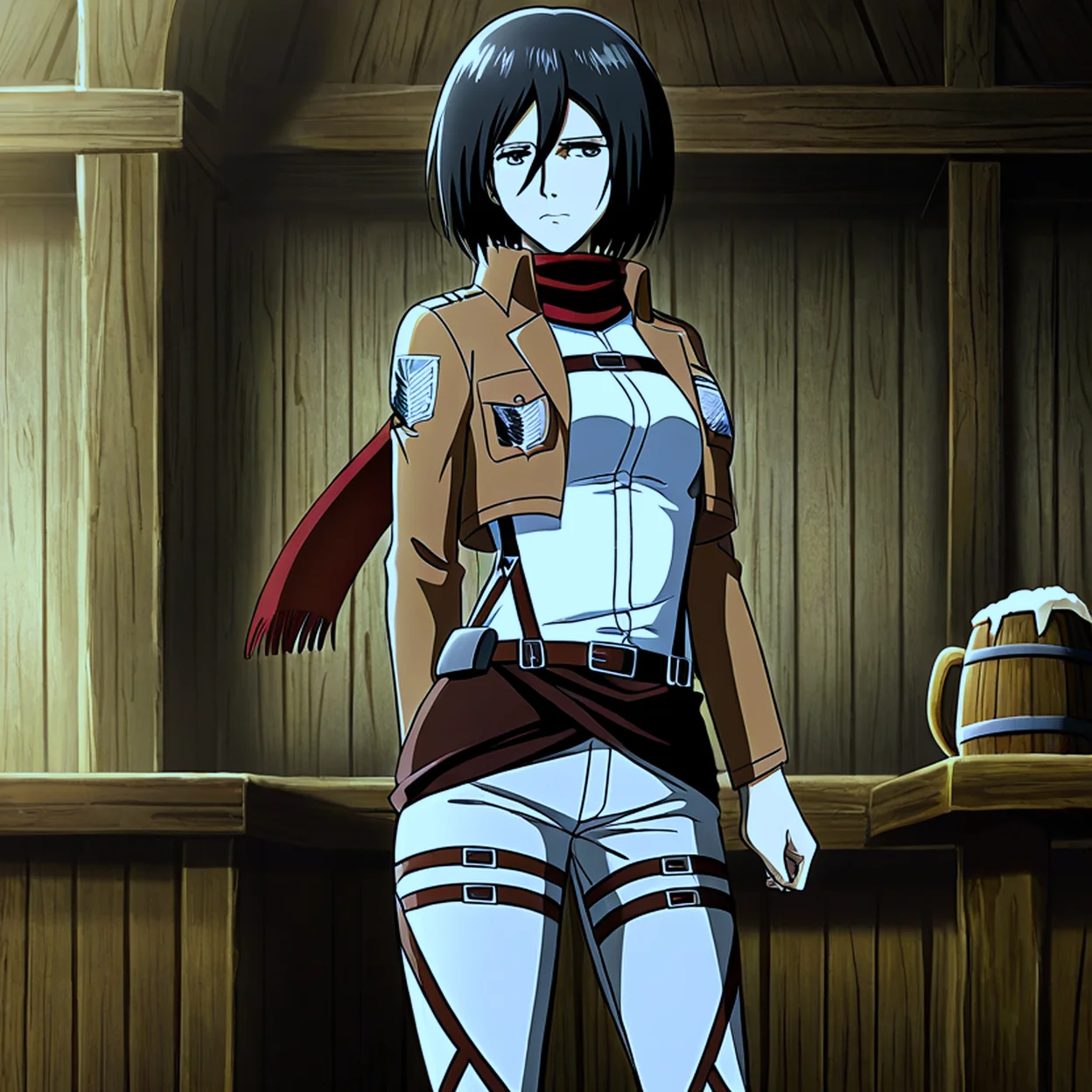Mikasa Ackerman — image 2/5, Kuudere AI character on HoneyChat