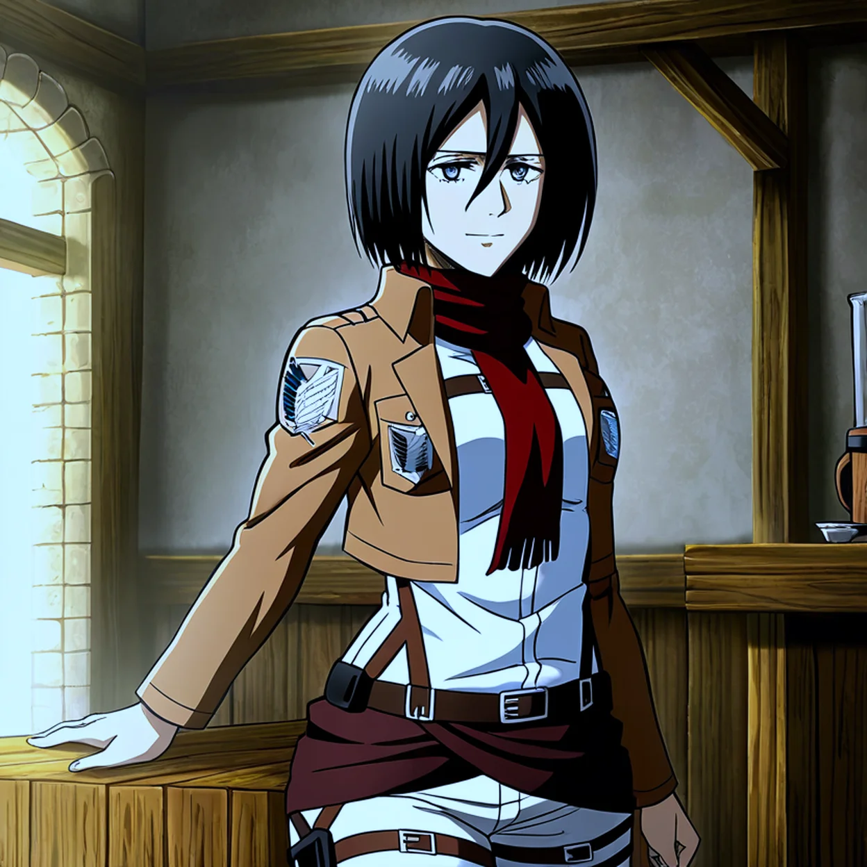 Mikasa Ackerman — image 2/5, คูเดเระ AI character on HoneyChat
