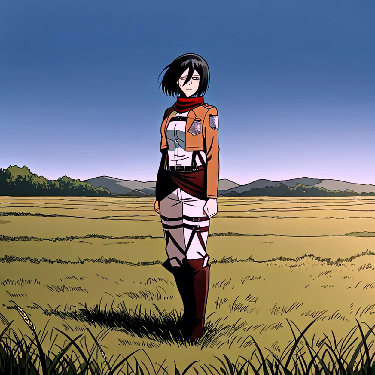 Mikasa Ackerman — image 3/5, Kuudere AI character on HoneyChat
