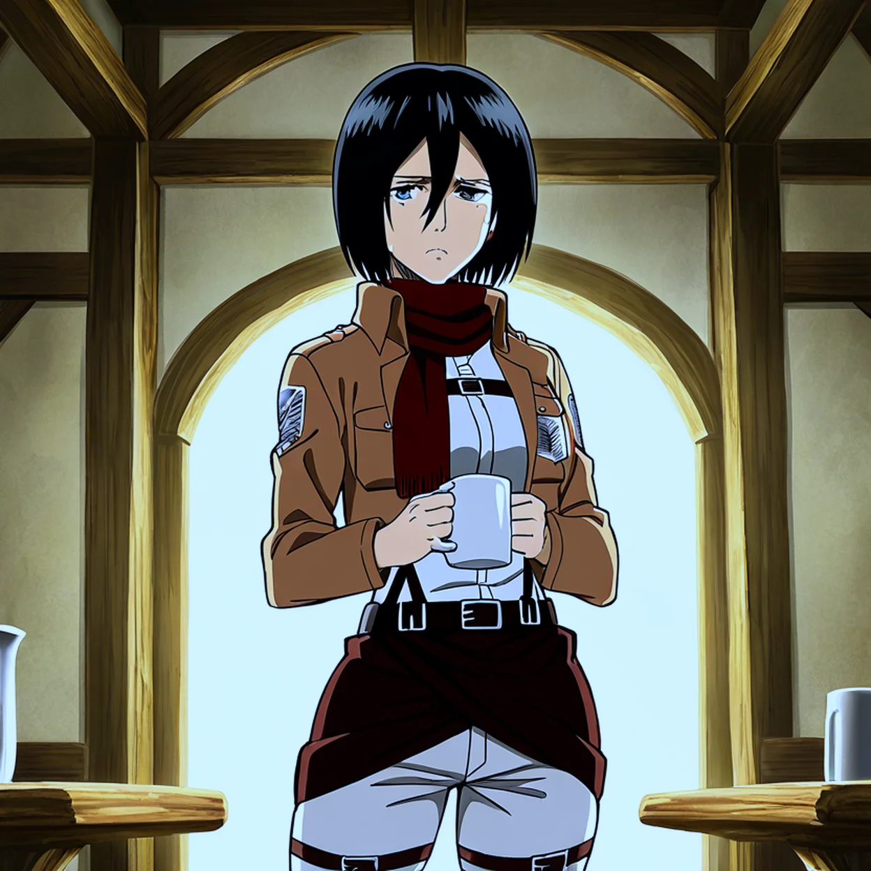 Mikasa Ackerman — image 5/5, Kuudere AI character on HoneyChat