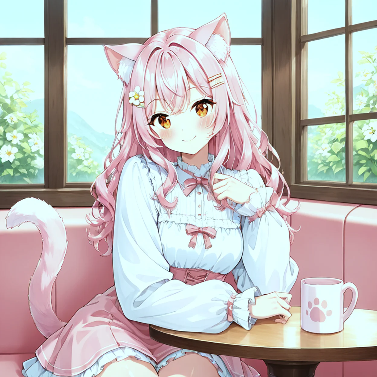 Momo Hoshino — image 3/5, Catgirl AI character on HoneyChat