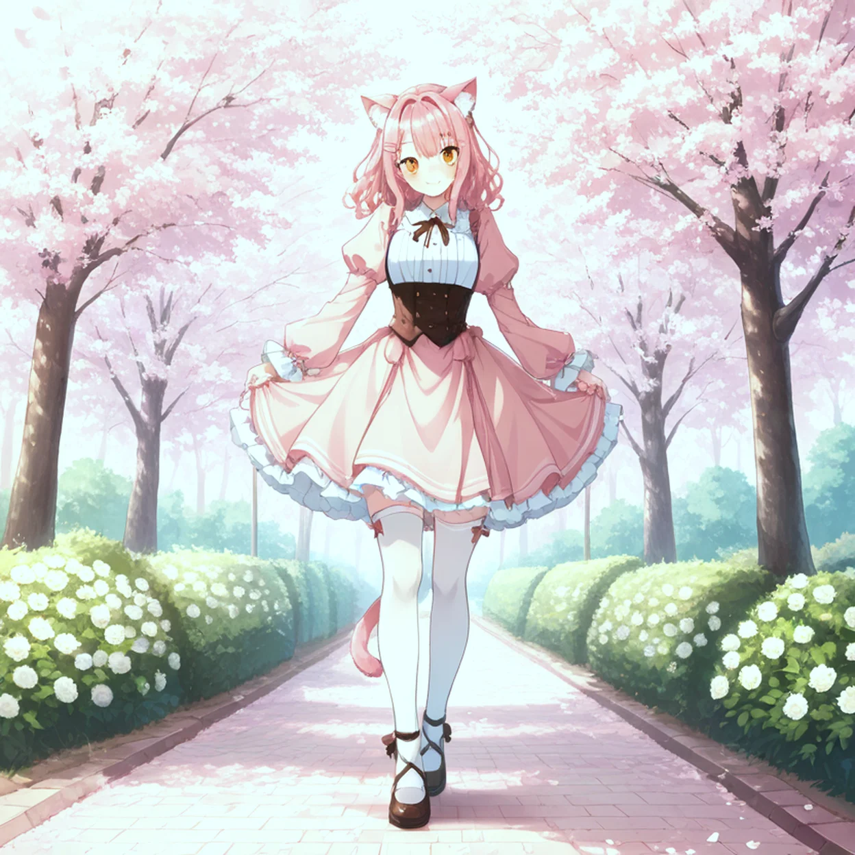 Momo Hoshino — image 3/5, Catgirl AI character on HoneyChat