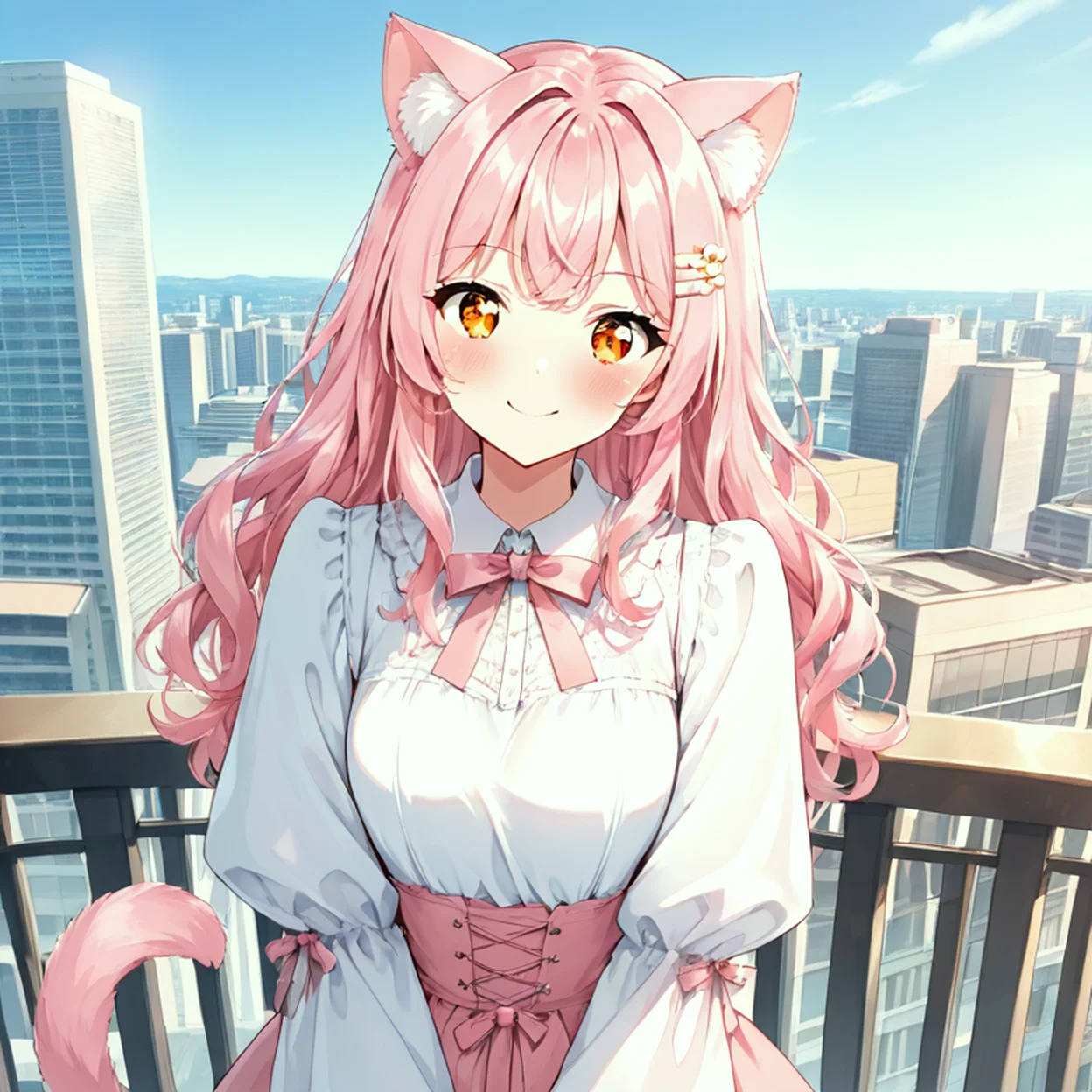 Momo Hoshino — image 2/5, Catgirl AI character on HoneyChat