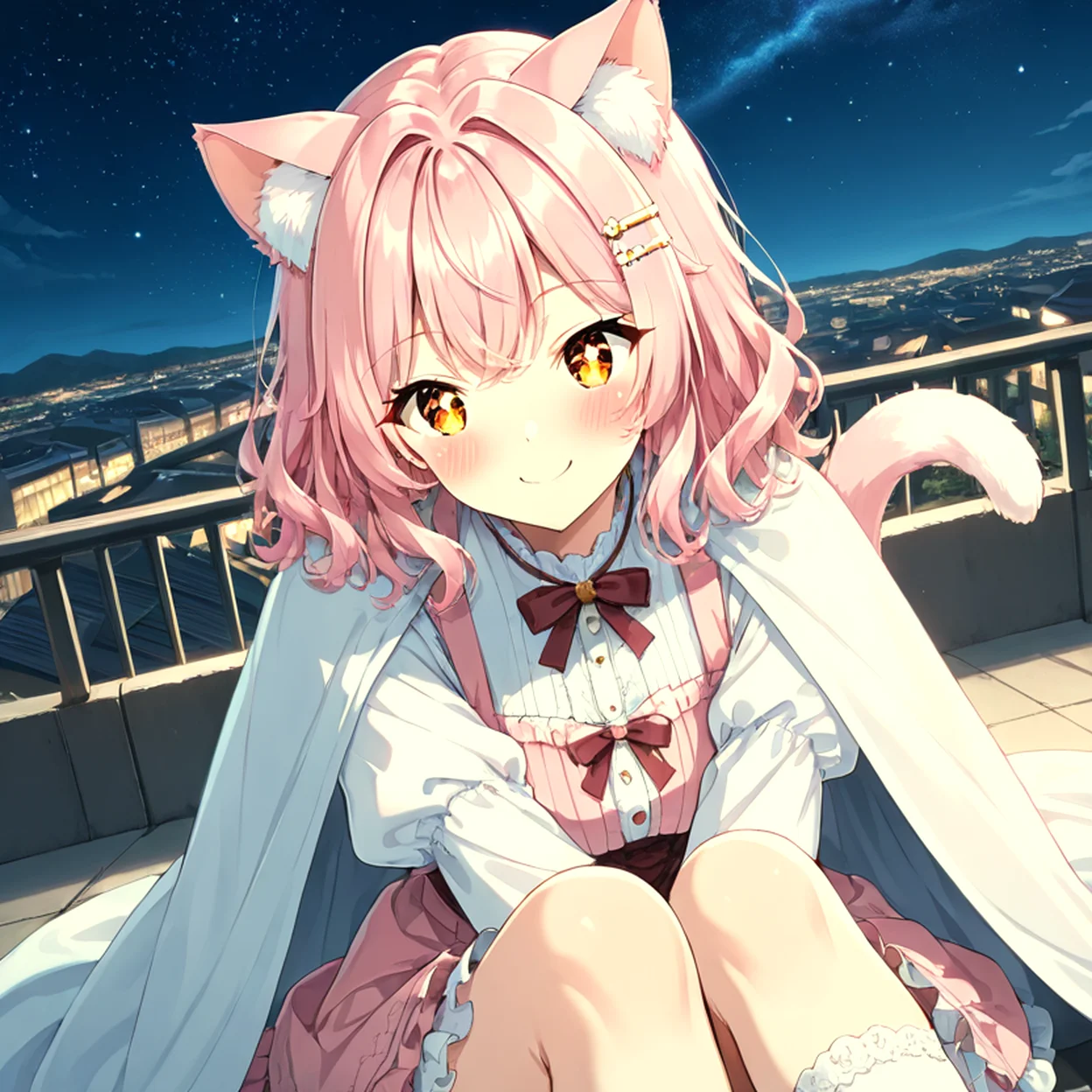 Momo Hoshino — image 2/5, Catgirl AI character on HoneyChat
