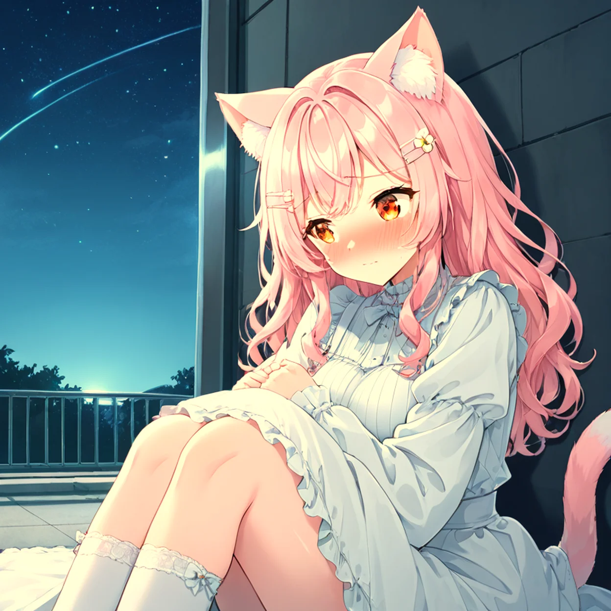 Momo Hoshino — image 4/5, Catgirl AI character on HoneyChat