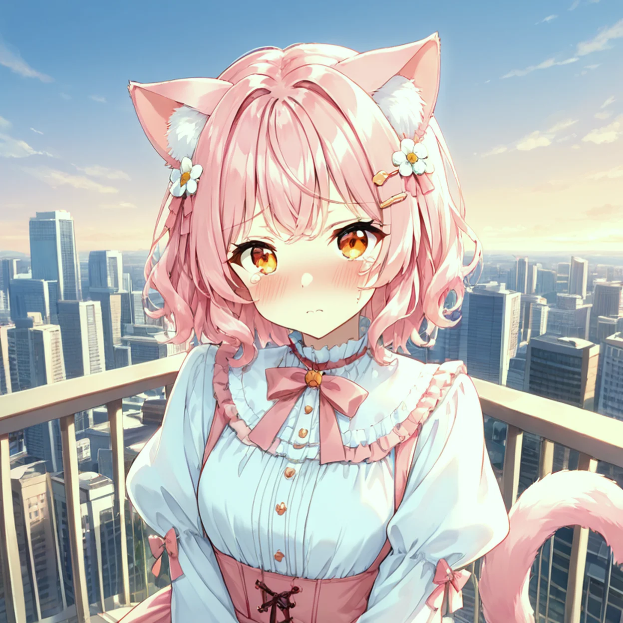 Momo Hoshino — image 4/5, Catgirl AI character on HoneyChat