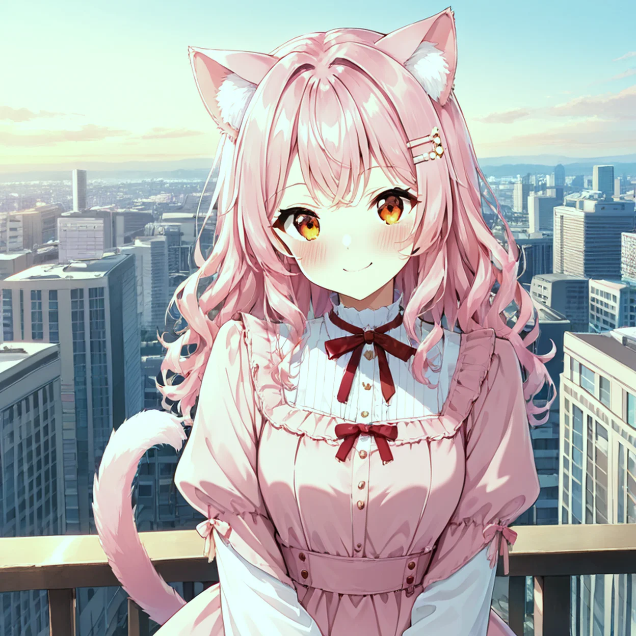 Momo Hoshino — image 5/5, Catgirl AI character on HoneyChat