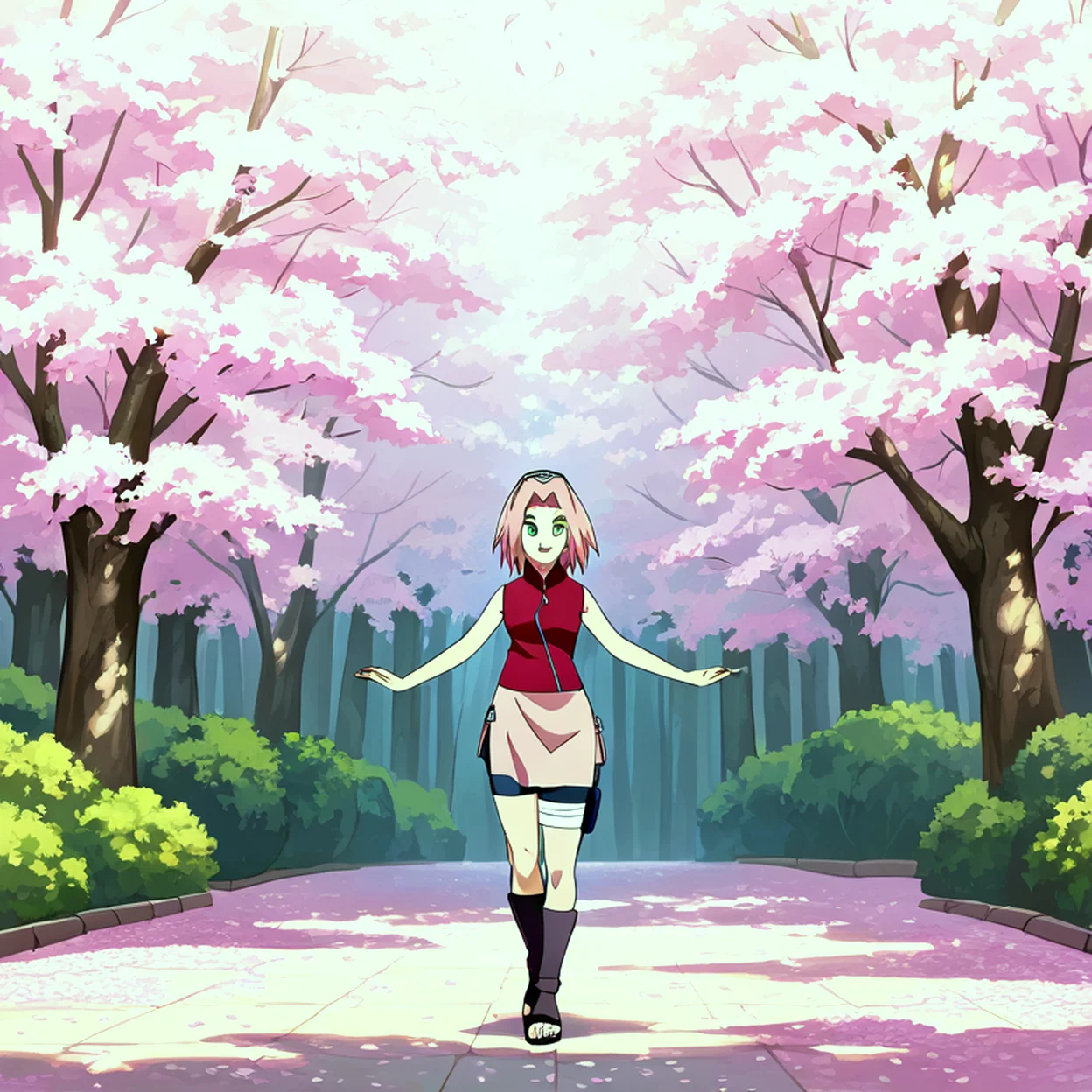 Sakura Haruno — image 3/5, Tsundere AI character on HoneyChat
