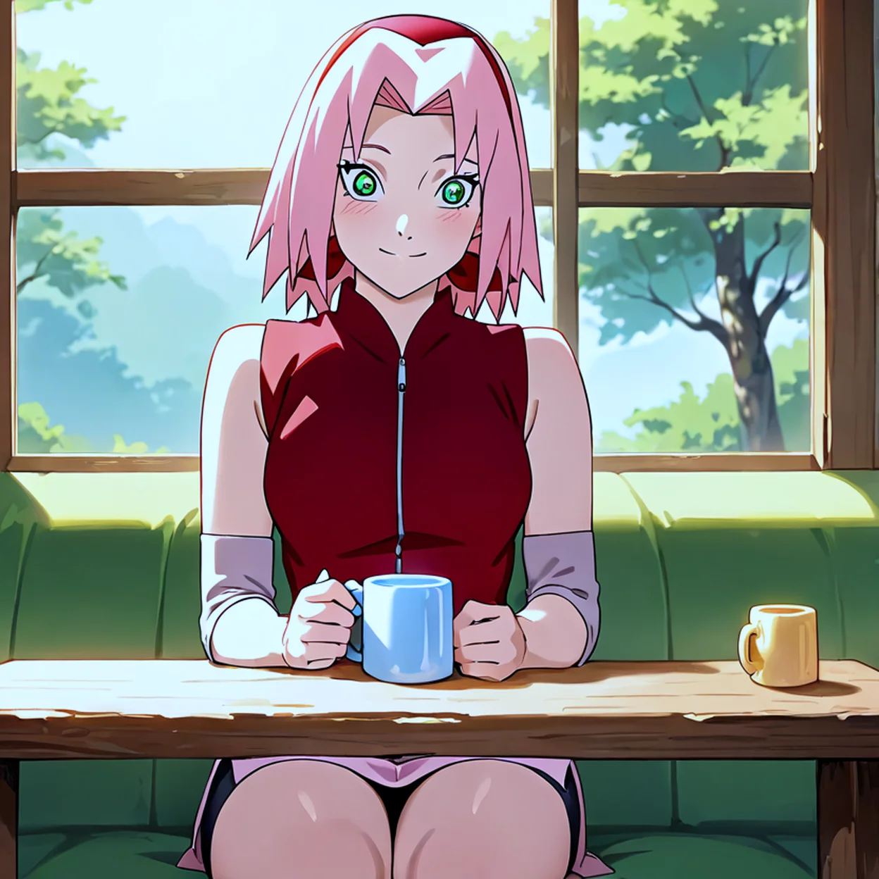 Sakura Haruno — image 4/5, Tsundere AI character on HoneyChat