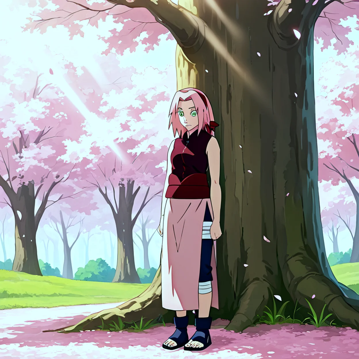 Sakura Haruno — image 3/5, Tsundere AI character on HoneyChat