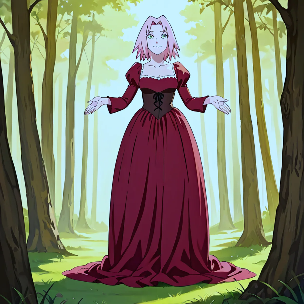 Sakura Haruno — image 4/5, Tsundere AI character on HoneyChat