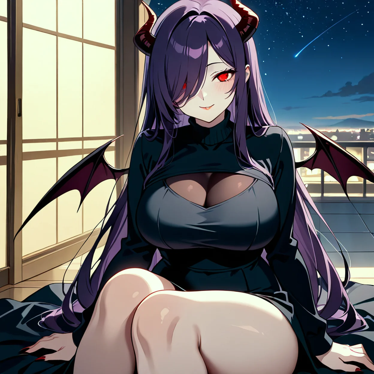 Seraphina Vale — image 5/5, Succubus AI character on HoneyChat