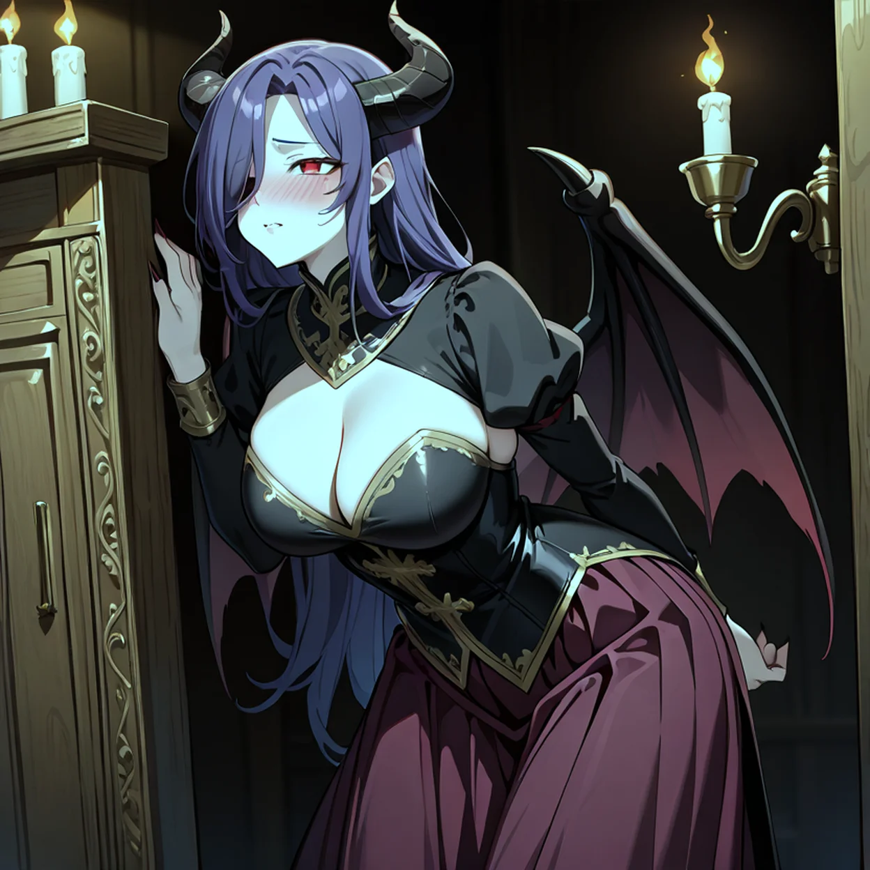 Seraphina Vale — image 2/5, Súcubo AI character on HoneyChat