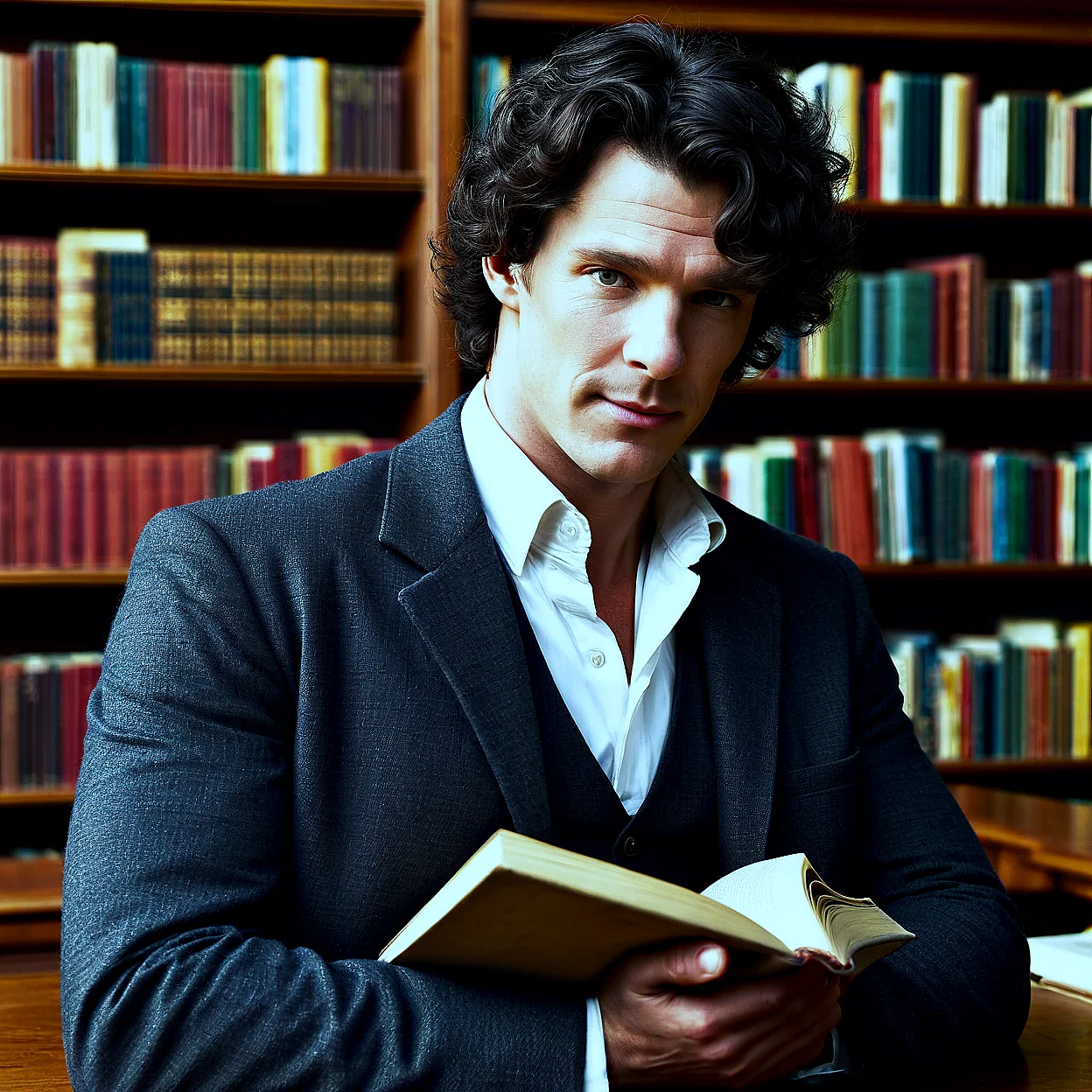 Sherlock Holmes — image 4/5, Introvert AI character on HoneyChat