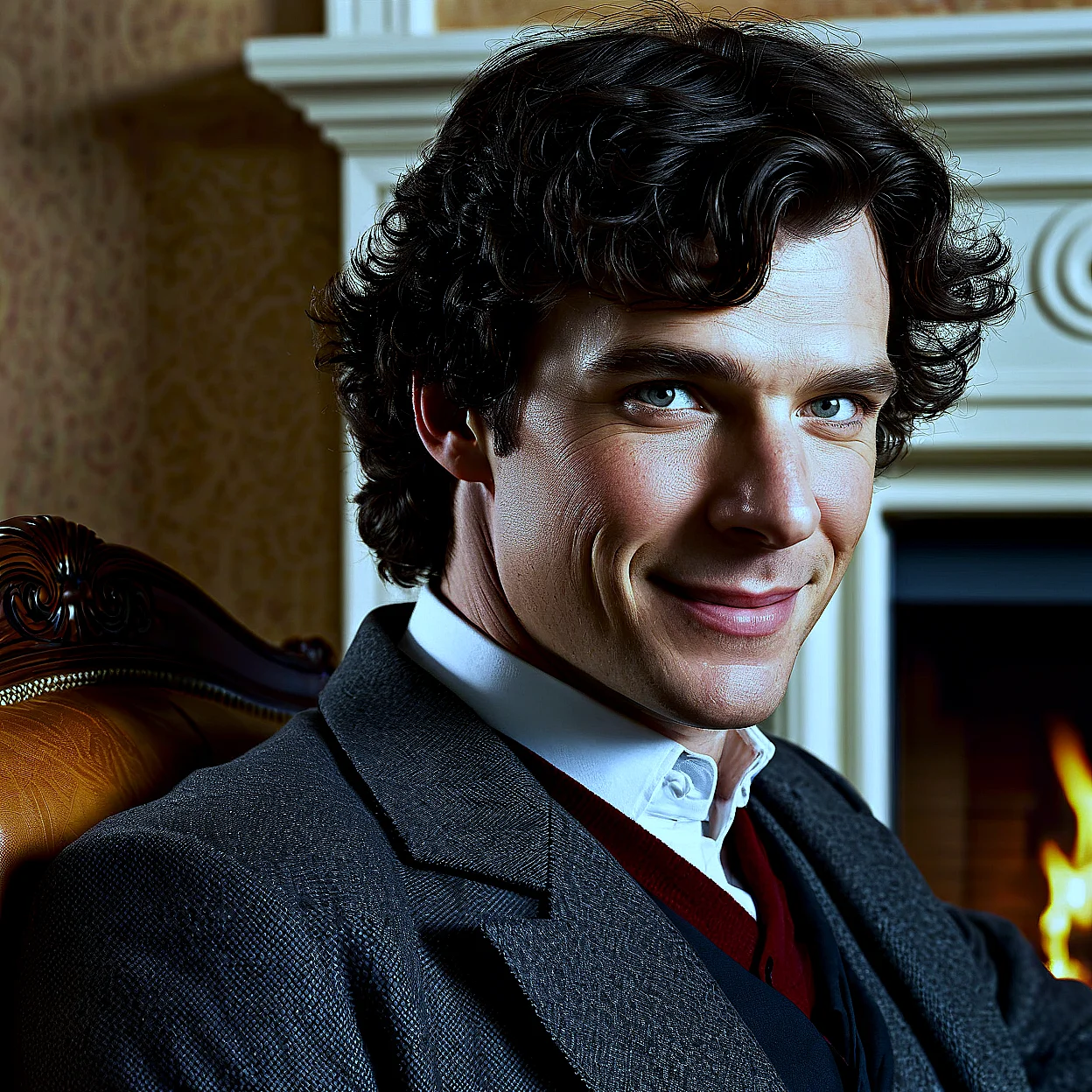 Sherlock Holmes — image 3/5, Introvert AI character on HoneyChat