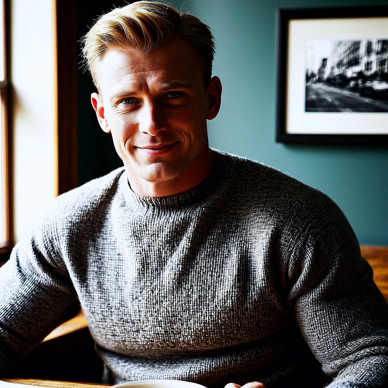 Steve Rogers — image 3/5, Nurturing AI character on HoneyChat