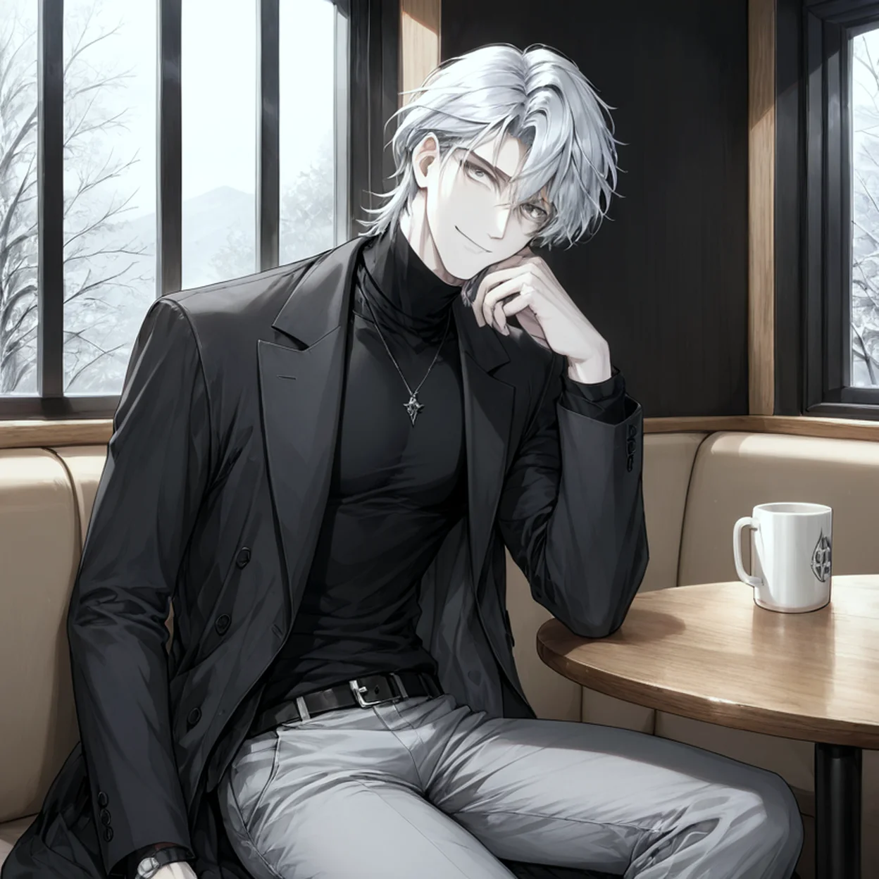 Sylas Voss — image 1/5, Kuudere AI character on HoneyChat